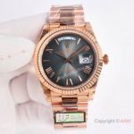 Swissclone Rolex Day-Date 1-1 Best Edition QF Factory V5 3255 Gradient Dial-Rose Gold President Watch